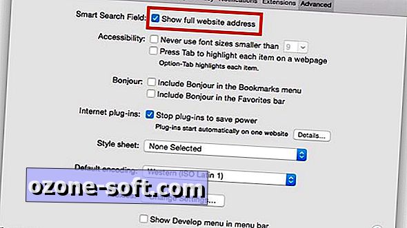 Padariet Safari parādīt pilnu tīmekļa vietņu adresi