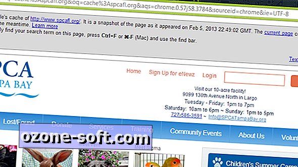 Бърз достъп до кешираните страници на Google в Chrome