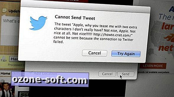 Fix "Savienojums ar čivināt neizdevās", kad no OS X tika veikts tweeting