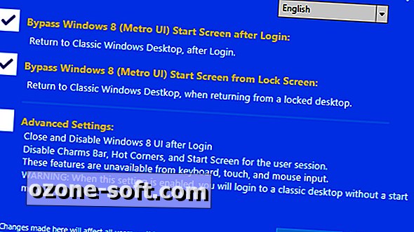 تجاوز شاشة بدء تشغيل Windows 8 مع RetroUI