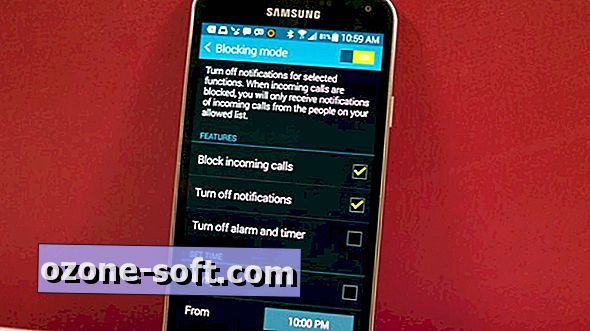 Hvor finner du "Ikke forstyrr" -modus på Galaxy S5