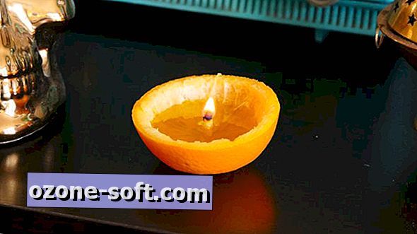 Proveďte provizorní svíčku za pár minut s pomerančovou slupkou